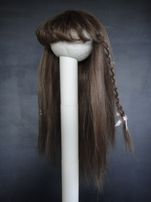 PERRUQUE POUR POUPEE T5 (25.5cm) 100% cheveux naturels