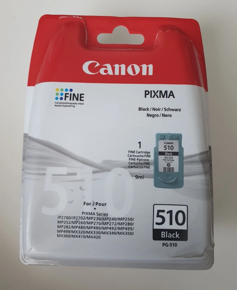 CANON PG-510 Cartouche Fine Noir PIXMA MP MX NEUF & ORIGINAL - Photo 1/1