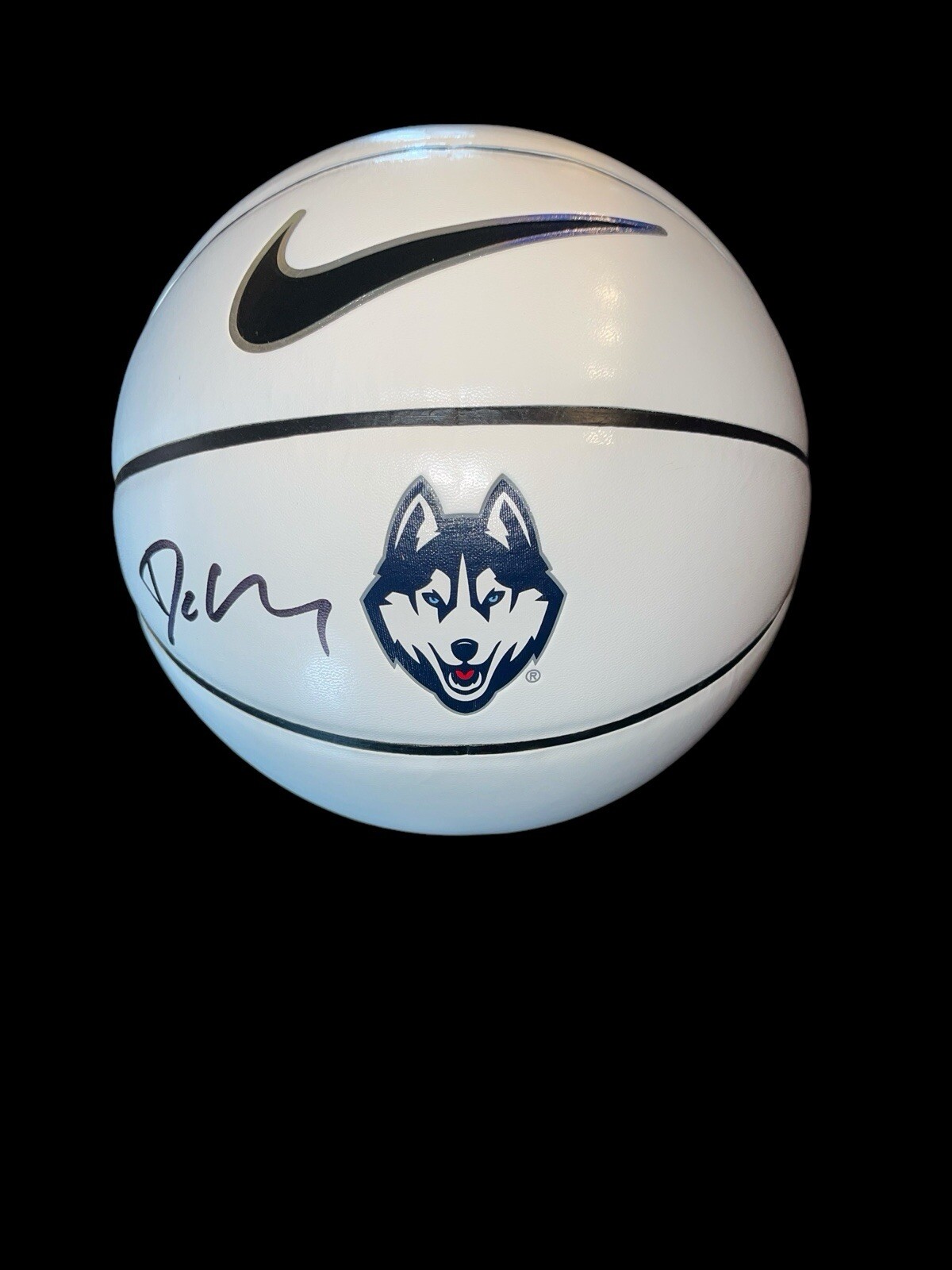 Danny Hurley Autographed Signed UConn Huskies LOGO BASKETBALL HEAD COACH JSA CHAMPS 