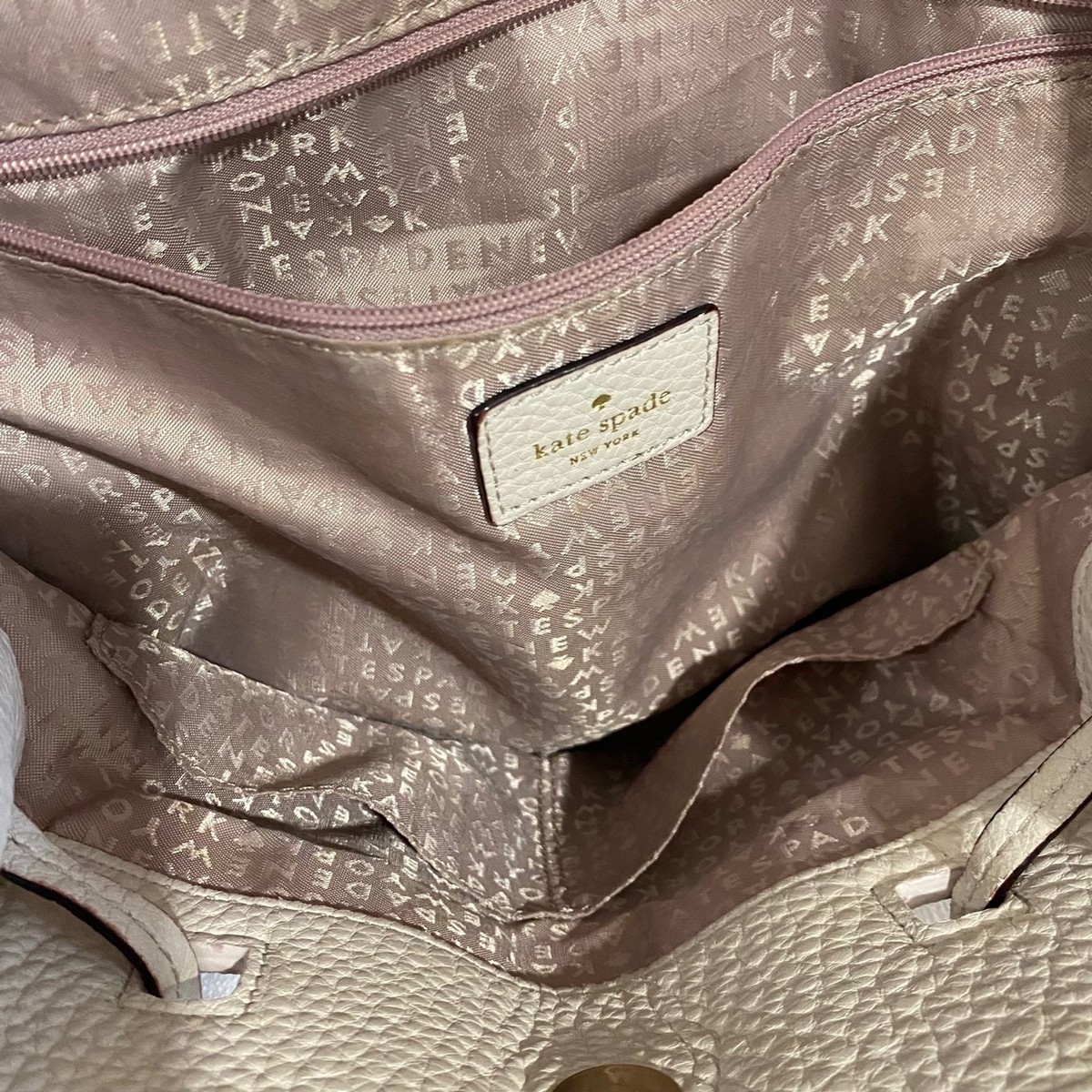 Kate Spade Wilder Grey Street Backpack Soft Pink Pebbled 