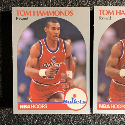 1990-91 NBA Hoops #298 Error Card TOM HAMMONDS Washington Bullets