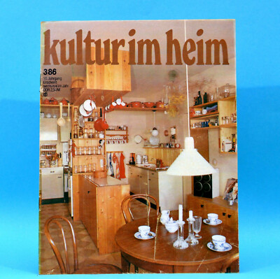 GDR culture in the home 3/1986 Schwerin kitchen bonsai Löwenberg ter Borch balcony A