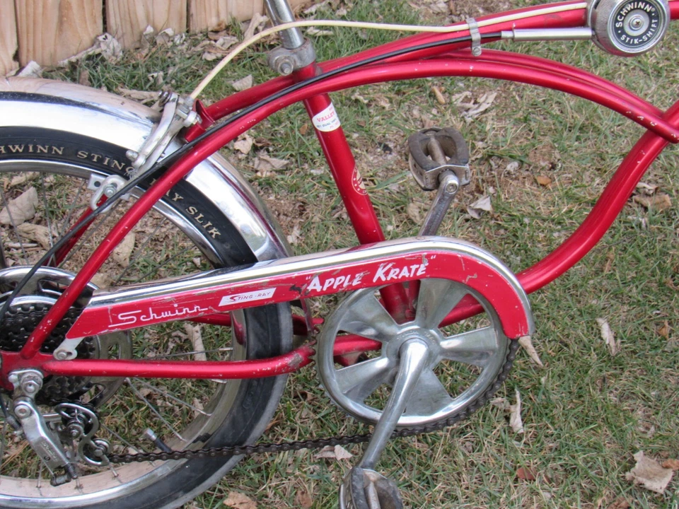 Bicicleta Original Schwinn Red 1969 5 Velocidades Apple Krate Stingray NUEVA PETE SEAT EE. UU. Foto 4 de 4