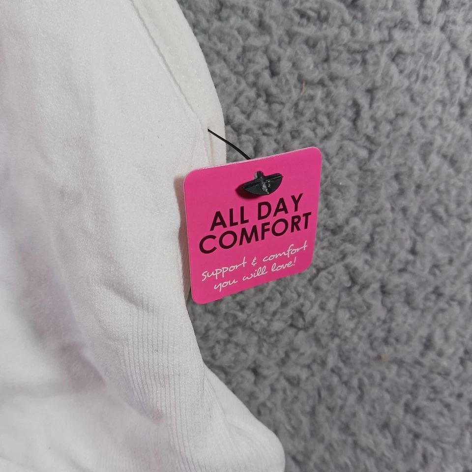 SUJETADOR DE LACTANCIA LAMAZE MUJER MATERNIDAD TALLA 2XL BLANCO ELÁSTICO INALÁMBRICO Foto 3 de 4