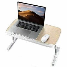 TaoTronics Wood Height Adjustable Foldable Laptop Stand Desk Bed Tray LM17 LB