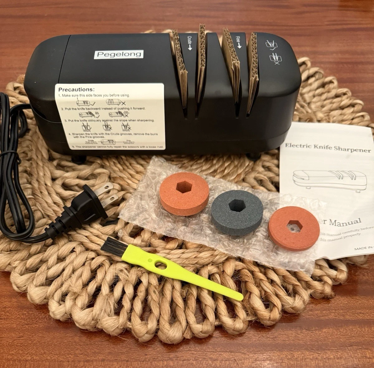 Professional Electric Knife Scissor Sharpener Automatic 5 Bevel Groove