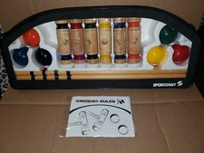 Sportcraft 6 Player Wood Croquet Set w/ Carrying Bag