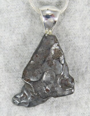 SIKHOTE-ALIN IRON METEORITE PENDANT $79 Sterling Silver Jewelry STARBORN SA79-P9