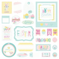 Scrapbooking Crafts Ephemera Die Cuts Easter Blessings Bunny Chick Egg Hunt Fun