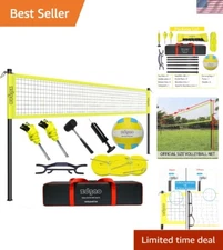 Volleyball Net Outdoor - Portable Volleyball Set for Backyard with Profession...