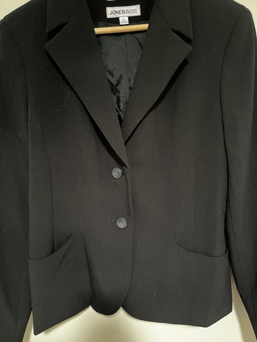 Jones & Co Black Stretch Blazer 10 - Picture 2 of 7