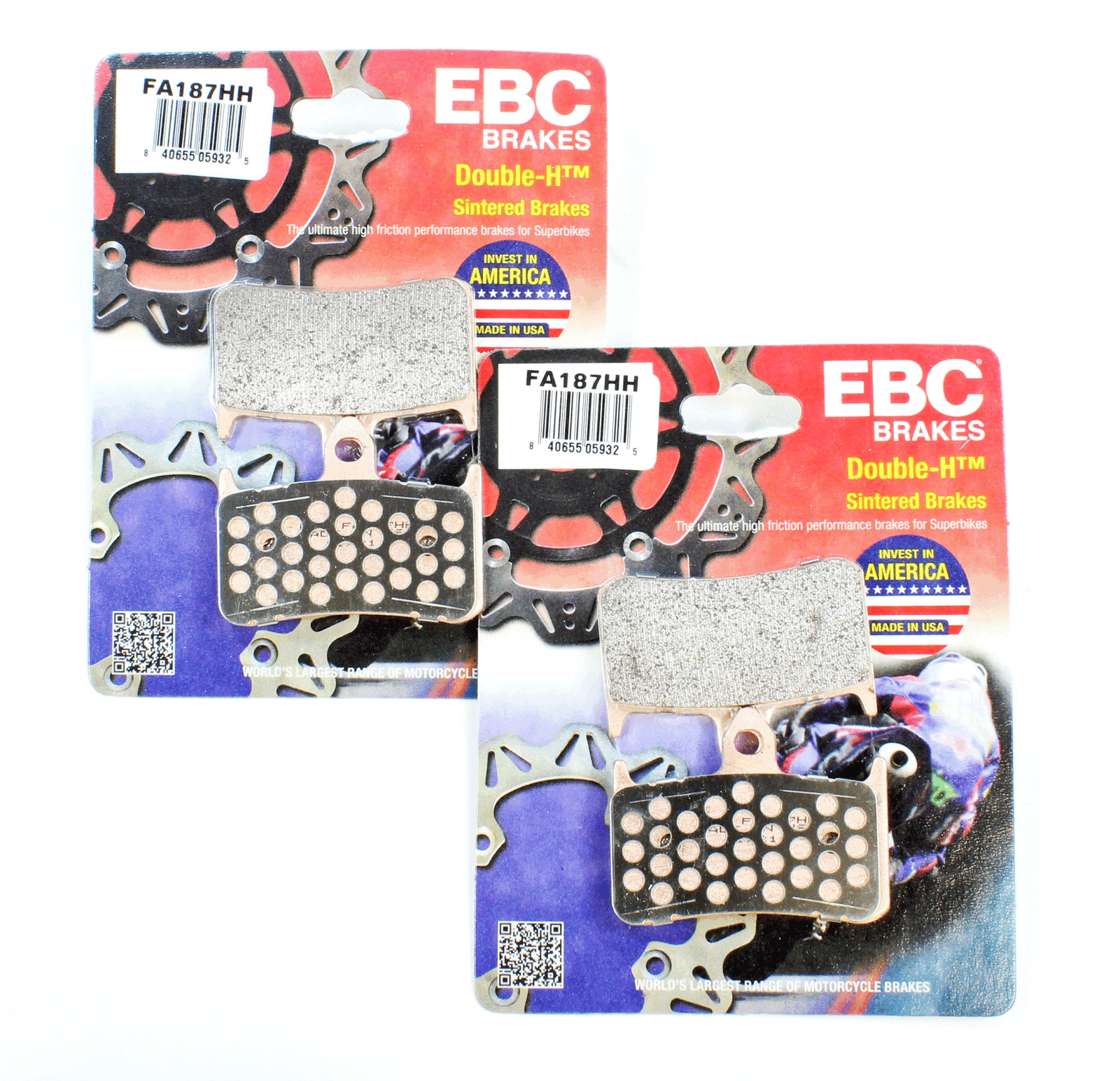 EBC FA189HH 93-99 Honda CBR 1000 F Front Left/Right Sintered HH/R Brake Pads main image 1