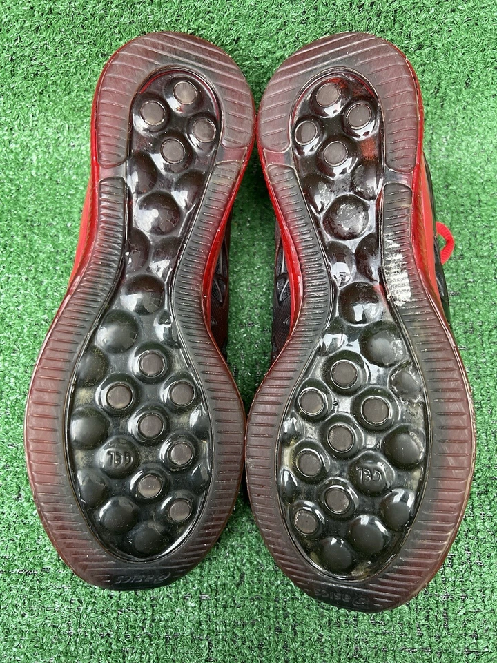 Asics GEL-QUANTUM INFINITY 2 Black Red Shoes 1021A187 Mens Size 10 Pre-owned - Image 3 of 4