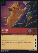 Simba - Scrappy Cub [Foil] #123 Prices | Lorcana Into the Inklands