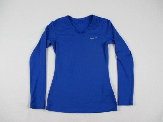 Nike - Women'sBlue Compression Long Sleeve Shirt (M) - Used | eBay