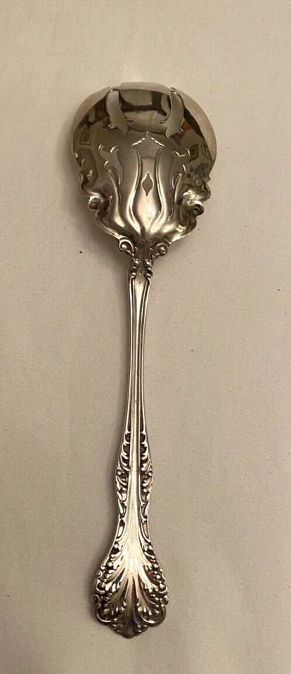 Tenedor para servir ensaladas Florentine by Alvin de plata esterlina 8 1/2" sin monograma Foto 4 de 4