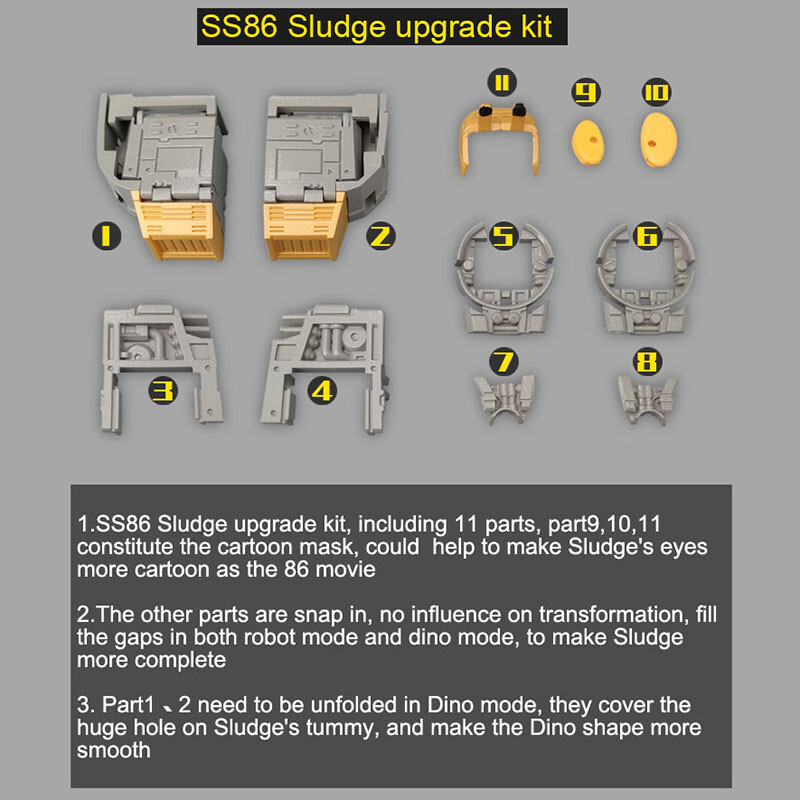 Filler Filling Parts Replacement Foot Mask Upgrade Kit For SS86