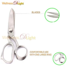 Scissors 14 Inch Heavy Duty Uphostlery Carpet / Shear Tailor Scissors Sliver