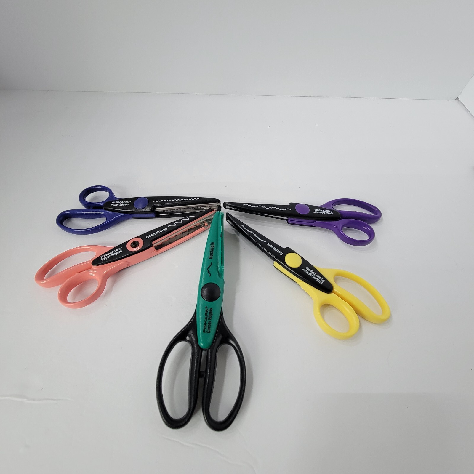 Fiskars Paper/Corner Edgers/Scissors 5 Piece Set in Excellent Condition Used
