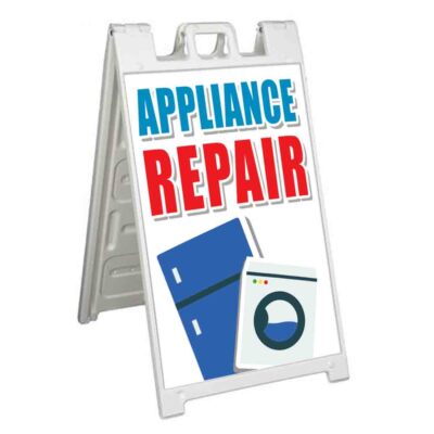 APPLIANCE REPAIR Signicade 24x36 Aframe Sidewalk Sign Banner Decal RESTORE FIX