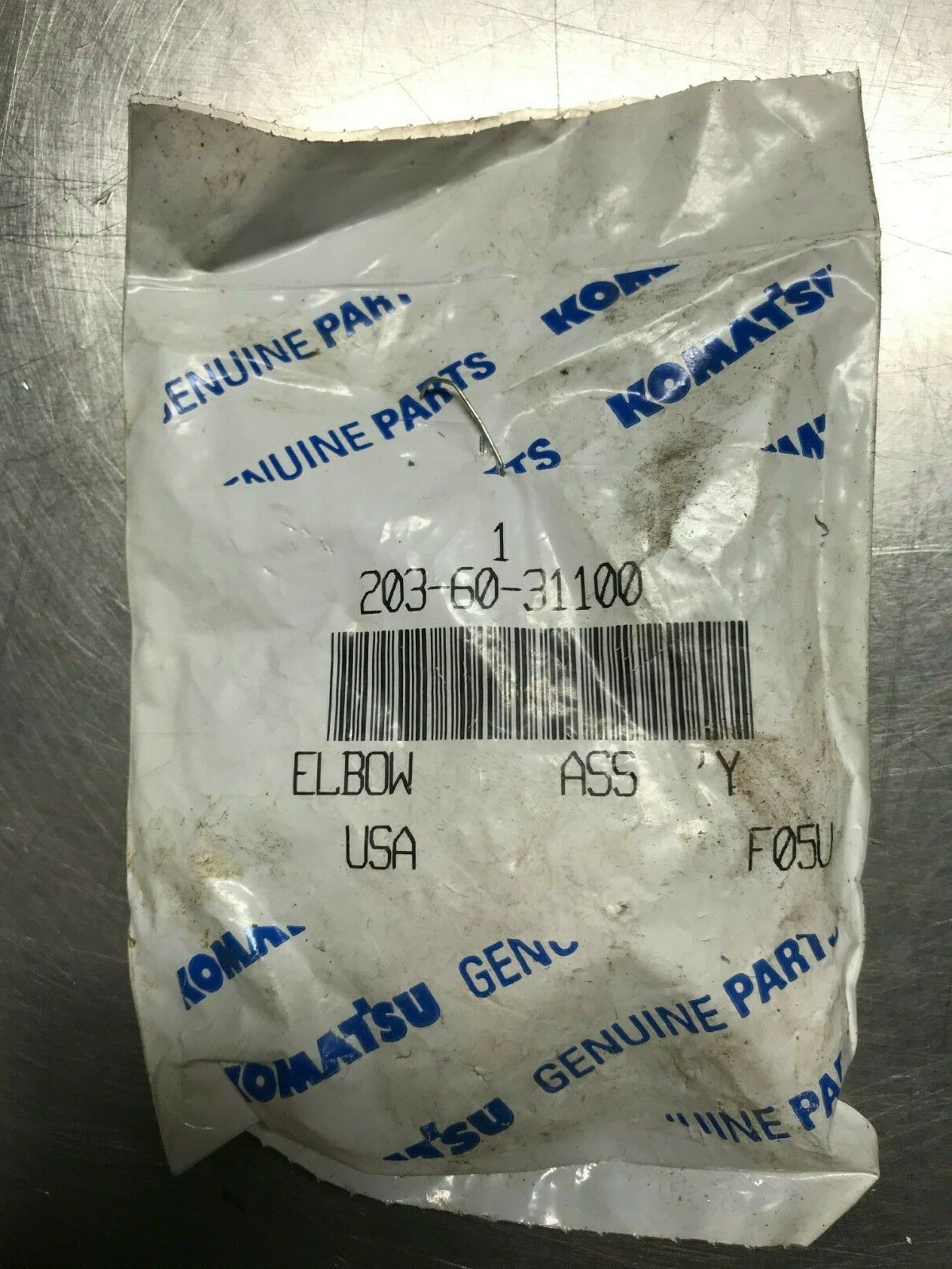 2036031100 Genuine OEM Komatsu ELBOW FITTING 2036031100 eBay
