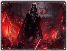 STAR WARS DARK VADOR, PLAQUE MÉTAL 30cmx20cm