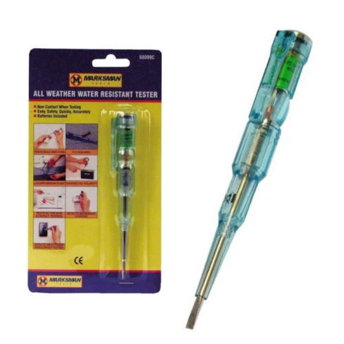 MARKSMAN ALL WEATHER WATER RESISTANT ELECTRICAL VOLTAGE TESTER SCREWDRIVER AC DC NEW
