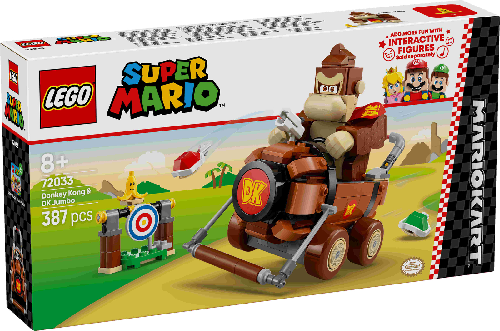 Конструктор LEGO Super Mario 72033 - Марио Картинг, Донки Конг - НОВЫЙ и оригинальный - 