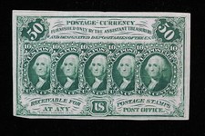 Fifty Cents (50C) Postage Currency 1st Issue Fr. 1313 AU+ 4956