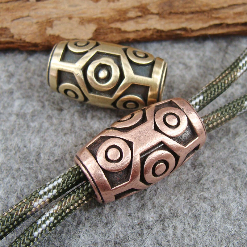Brass Copper Lanyard Bead Knife Paracord Beads Bracelet Beads