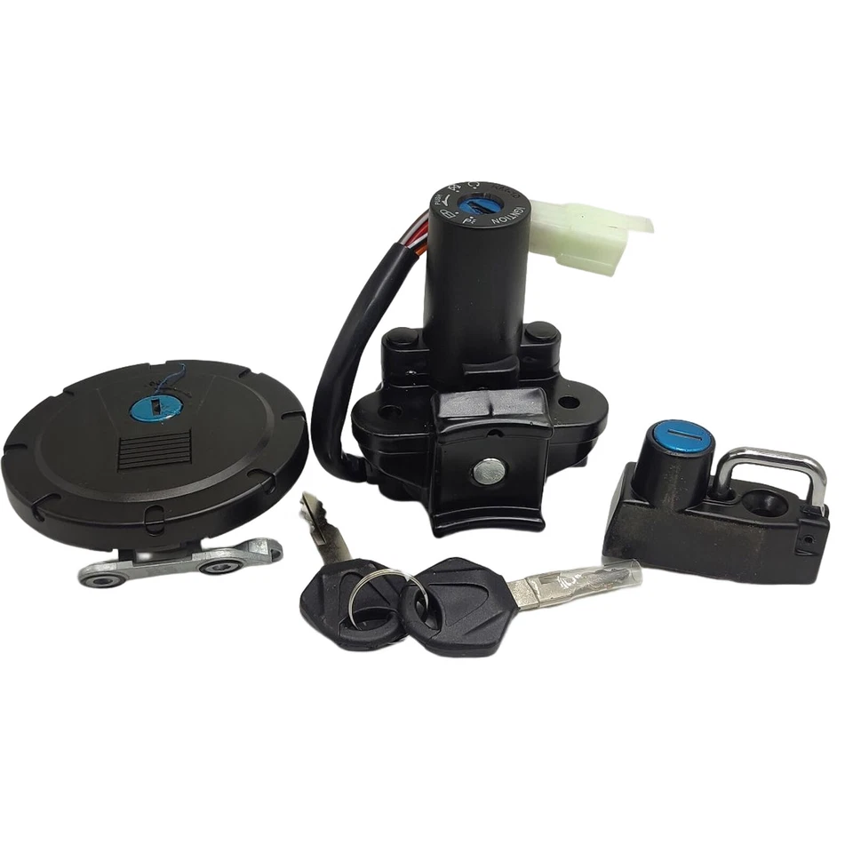 Interruptor de ignição conjunto de trava tampa de gás combustível para Kawasaki KLX250/250S/SF KLX125 KL250 - Imagem 4 de 4