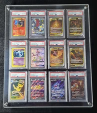 Graded Trading 12 Card Display Case Acrylic Sport Baseball PSA Slabs Rack Holder