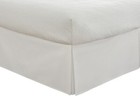 Fresh Ideas Bedding Twin, White Bedskirt, Classic 14” Drop, Pleated