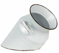 Clayre & Eef Pflanztopf Milchkanne Deko Kanne Antik Weiß Zink Nostalgie 6Y3726W