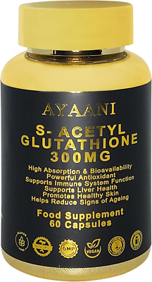s acetyl glutathione 300 mg S-Acetyl Glutathione 300Mg | Premium Antioxidant & Skin Health Support | High Ab