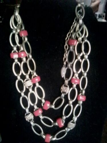 0924-207 Coldwater Creek Long Link Fashion Necklace