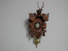 German Novelty  Cuckoo Clock  Engstler  127 QP, Hand painted, wood, mini