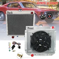 3 Row Radiator Shroud Fan Kits  For 1969 1970 Ford Mustang / 1970-1977 Maverick