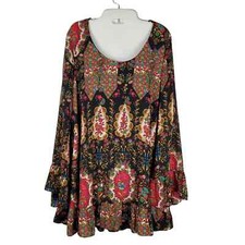 Show Me Your Mumu Margot Mini Dress Merry Marigold Mini Bell Sleeves Size Small