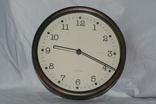 Sterling & Noble bronze colored silent quartz wall clock 7.5 inches Made in USA