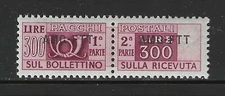 ITALY  1950  TRIEST 300 Lire Parcel Post issue with overprint mint* $ 140.00