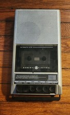 VINTAGE GE GENERAL ELECTRIC Cassette Tape Recorder Player Model 3-5016D-Untested