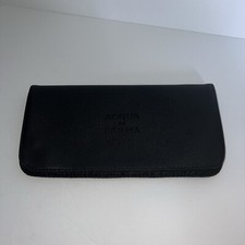 Borsa Amenity Etihad Airways gialla Acqua Di Parma VUOTA a scatto chiusa nera