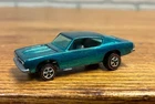Vintage Hot Wheels Redline 1967 Aqua Custom Barracuda  -- NEAR MINT