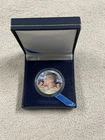 1968 JFK Kennedy Colorized Half dollar 40% Silver Coin w/ Plush Box