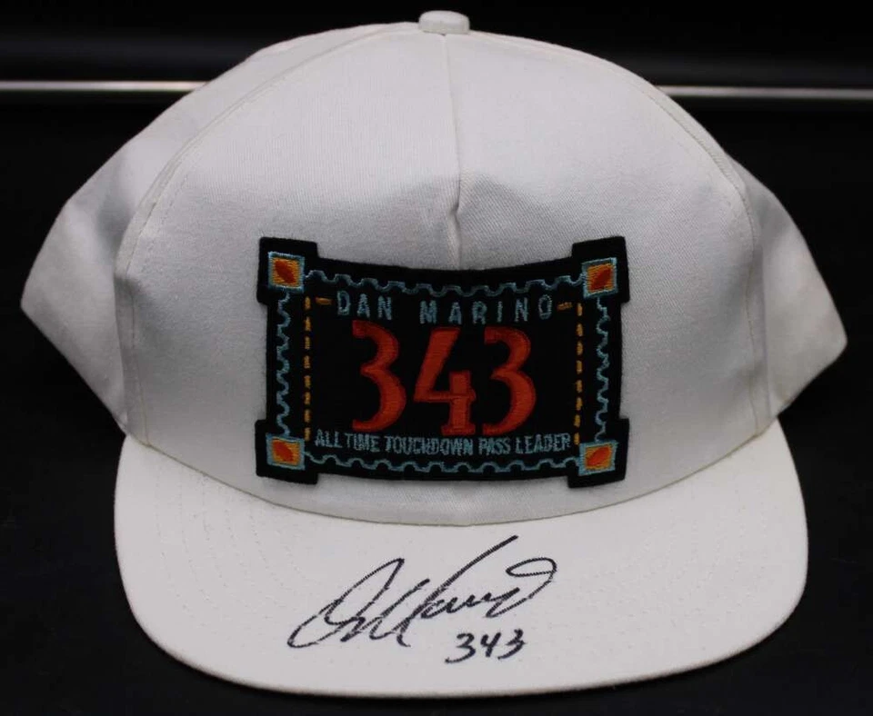 Dan Marino Signed Snapback Hat Auto Inscribed 343 Upper Deck UD COA D13188 - Image 2 of 4