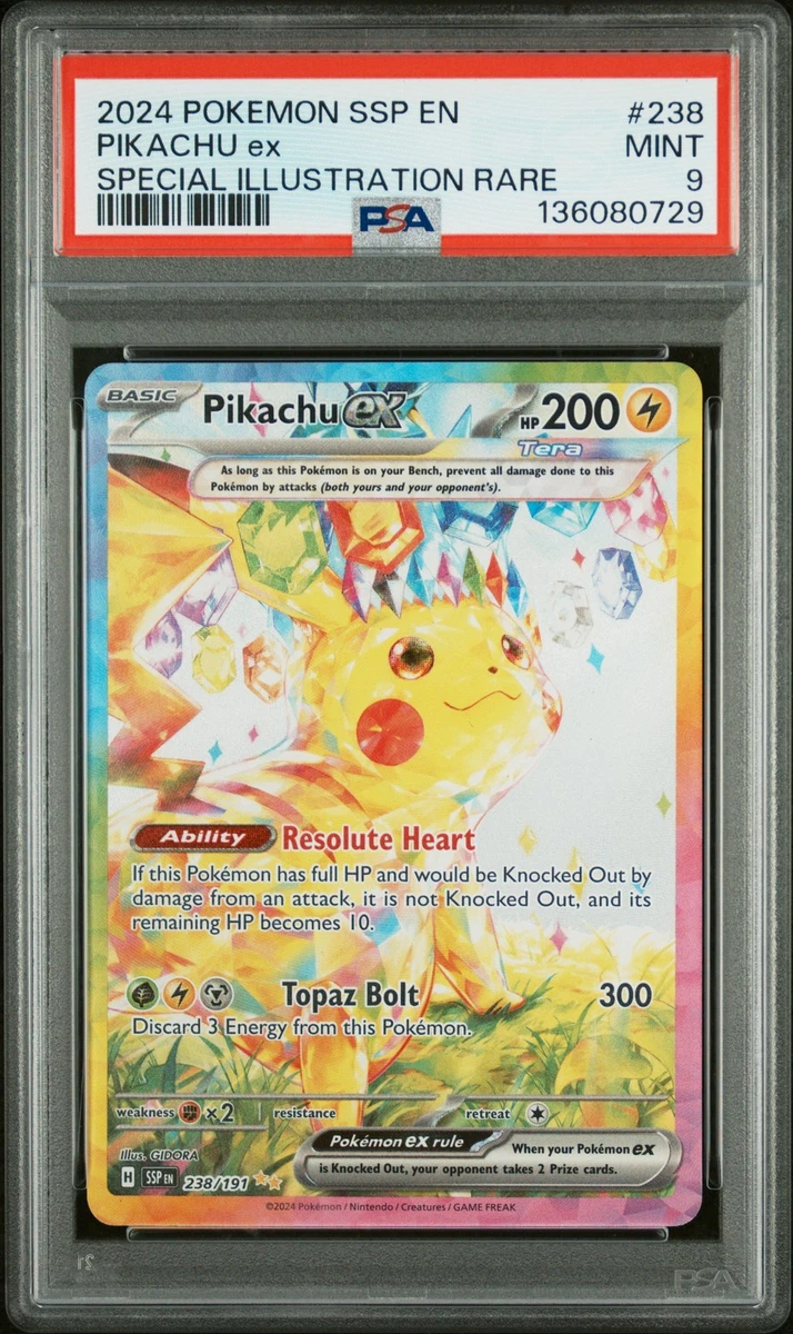 Pikachu Pokémon TCG Grade 9 Rare Individual Collectible Card Game