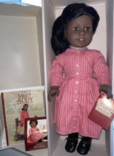 NIB American Girl 18  Doll PC Addy Meet Dress Boots Pleasant 90s No Body Tag