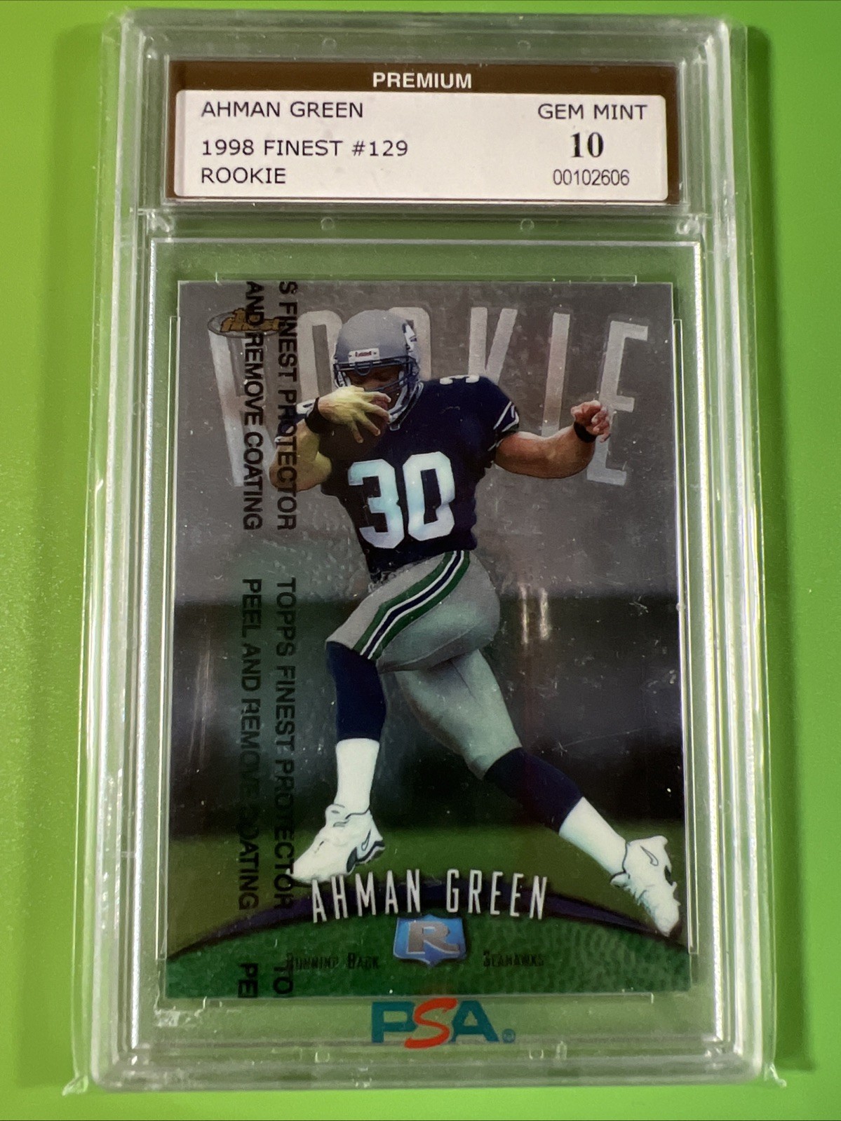 Ahman Green Finest #129 w/ Coating