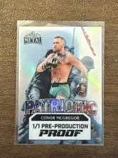 Conor McGregor 2025 Leaf 1/1 Pre Production Proof True One of One Patriotic  